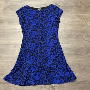 Beautiful blue and black dress (small)